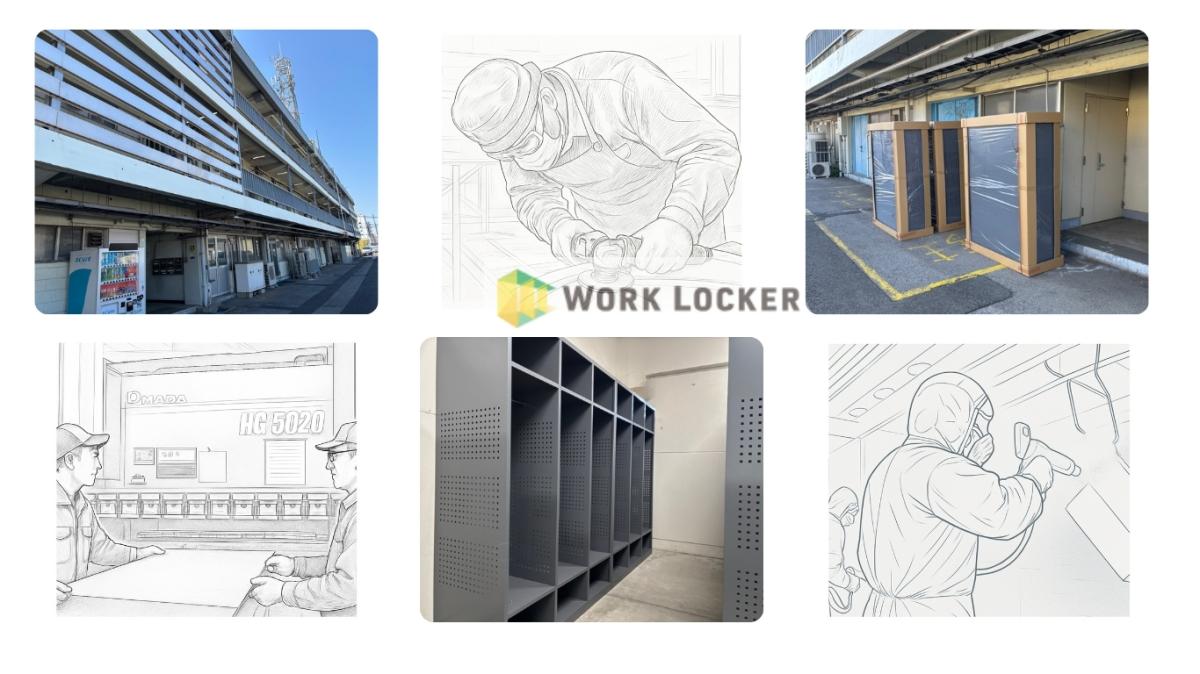 【納入事例】効率よくレイアウトできる『ワークロッカー（3人用）』